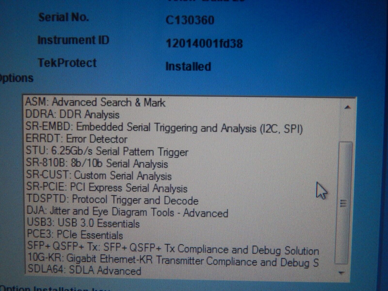 Tektronix MSO71604C Mixed Signal Oscilloscope, 16 GHz, 4 + 16 Ch., 100 GS/s Tektronix MSO71604C Mixed Signal Oscilloscope, 16 GHz, 4 + 16 Ch., 100 GS/s